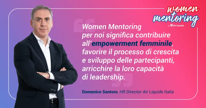 intervista a domenico santoro sull'iniziativa women mentoring di air liquide